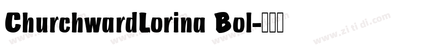 ChurchwardLorina Bol字体转换